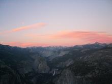 Sonnuntergang im "Yosemite"-Nationalpark